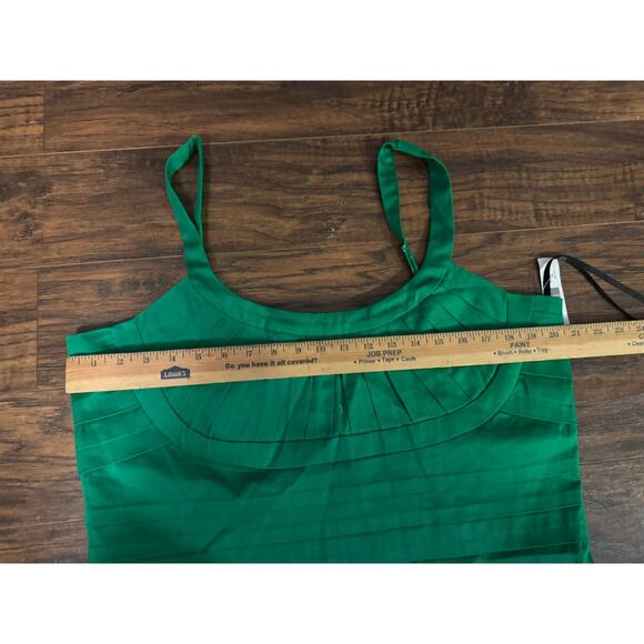 ND New Directions Kelly Green Dress Sundress Size 18 Cocktail Pleated Bust - Picture 6 of 6